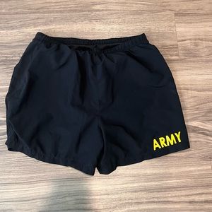 US Army APFU Unisex Trunks Shorts Black & Gold Size Large